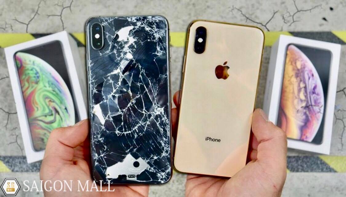 thay kính mặt sau iPhone Xs Max