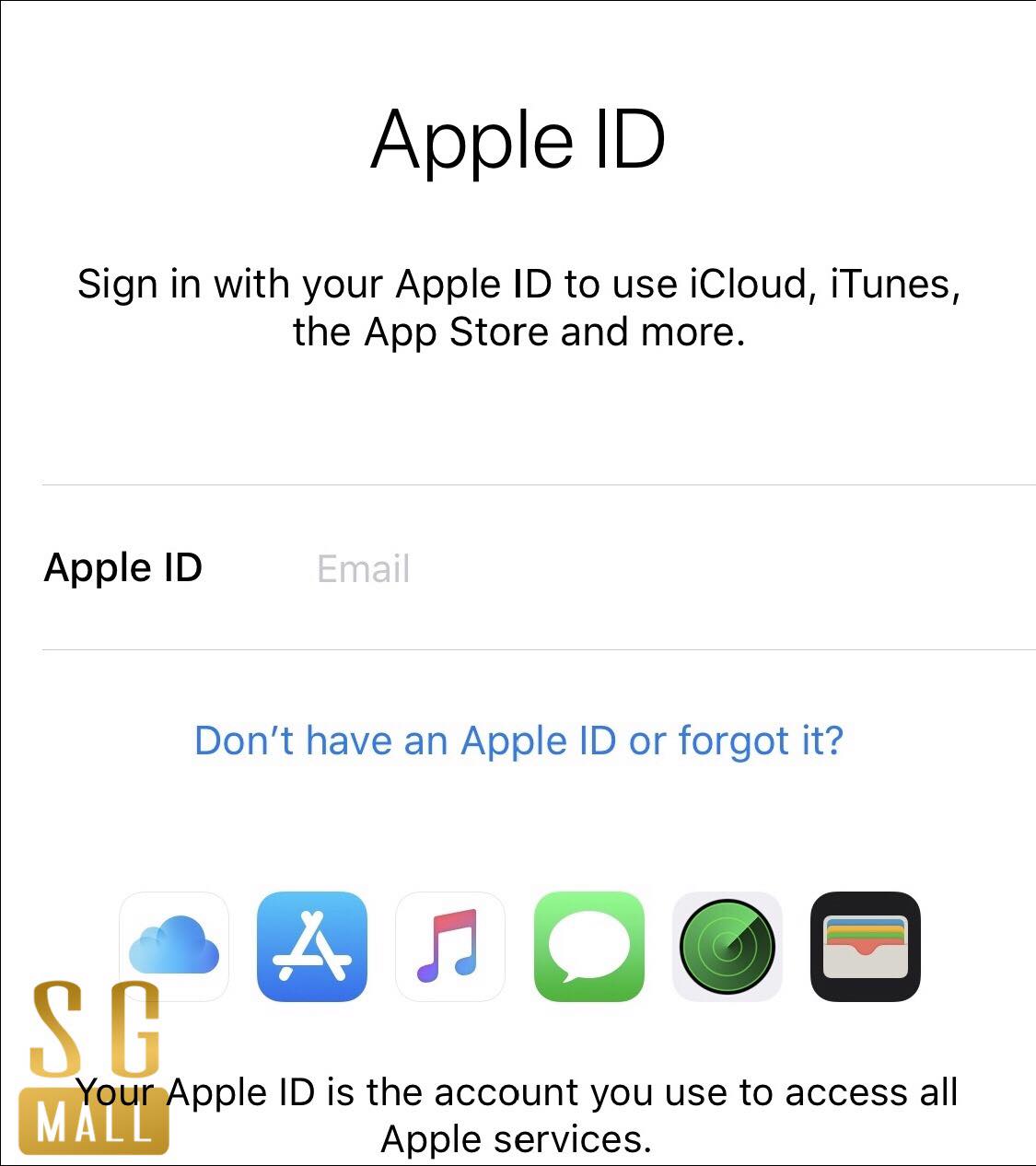 đăng nhập ID Apple