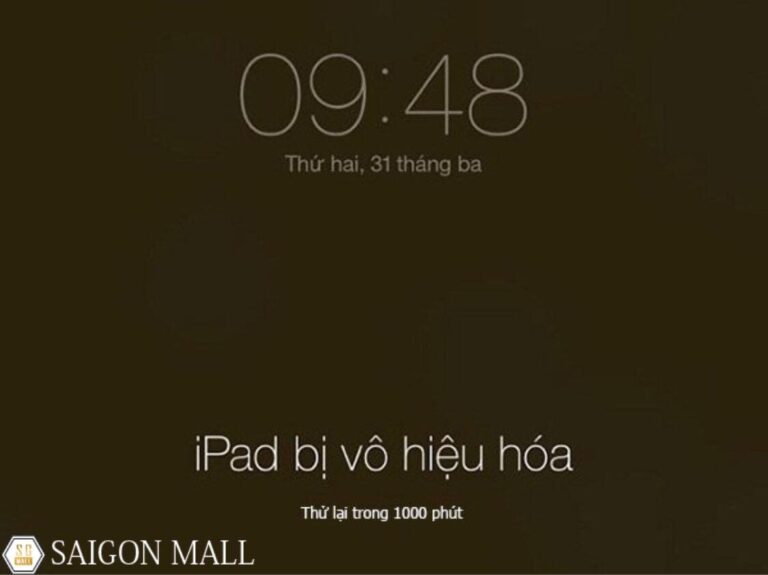 iPad bị vô hiệu hóa do quên mật khẩu phải làm sao?