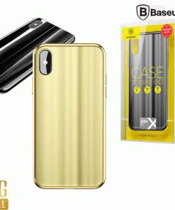 Ốp lưng kính tráng gương 3D Baseus Sparkling Case LV218 cho iPhone X (3D Glass + TPU)