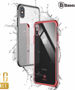 Ốp lưng trong suốt chống sốc viền si Crome màu Baseus Minju Case LV227 cho iPhone X