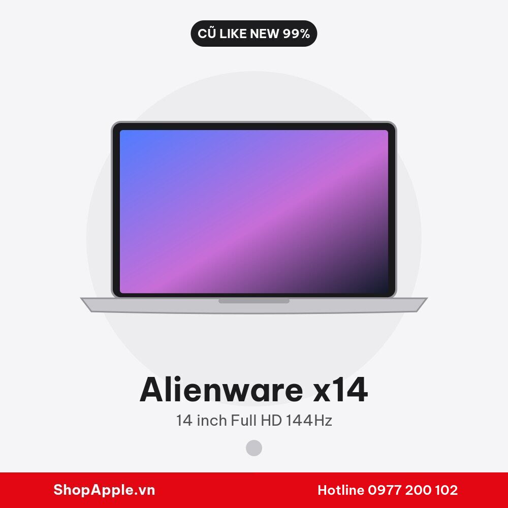 Alienware x14 Cũ Like New 99%
