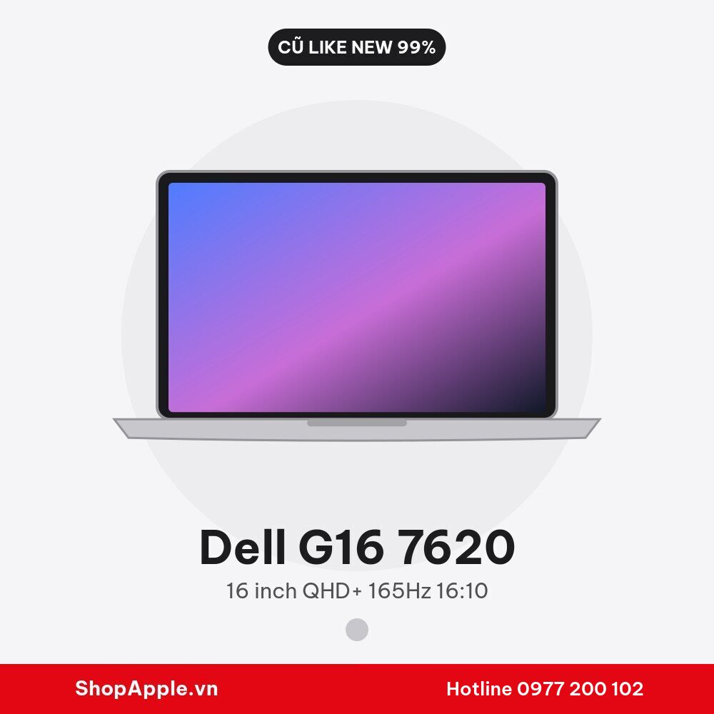 Dell G16 7620 Cũ Like New 99%