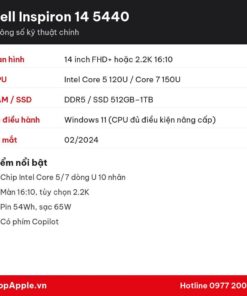 Thông số kỹ thuật Dell Inspiron 14 5440