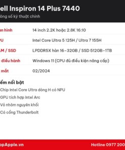 Thông số kỹ thuật Dell Inspiron 14 Plus 7440