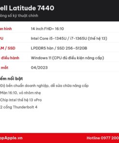 Thông số kỹ thuật Dell Latitude 7440