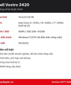 Thông số kỹ thuật Dell Vostro 3420