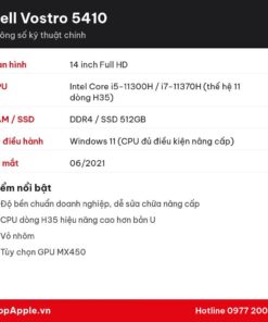 Thông số kỹ thuật Dell Vostro 5410