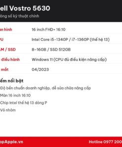 Thông số kỹ thuật Dell Vostro 5630