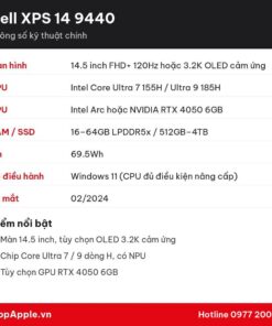 Thông số kỹ thuật Dell XPS 14 9440