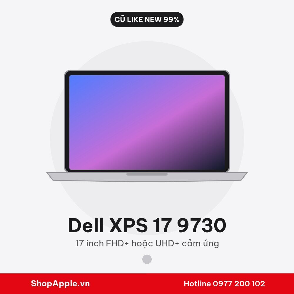 Dell XPS 17 9730 Cũ Like New 99%
