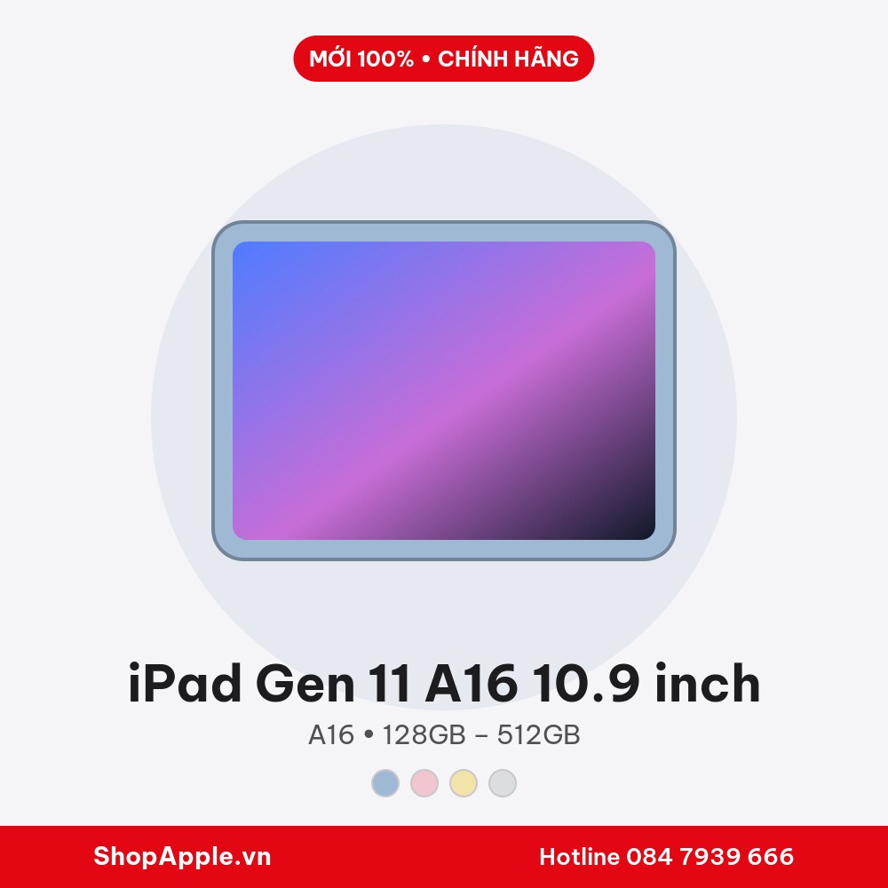 iPad Gen 11 A16 11 inch WiFi - New