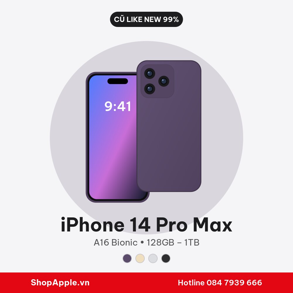 iPhone 14 Pro Max Cũ Like New 99%