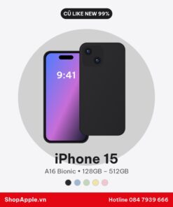 iPhone 15 Cũ Like New 99%