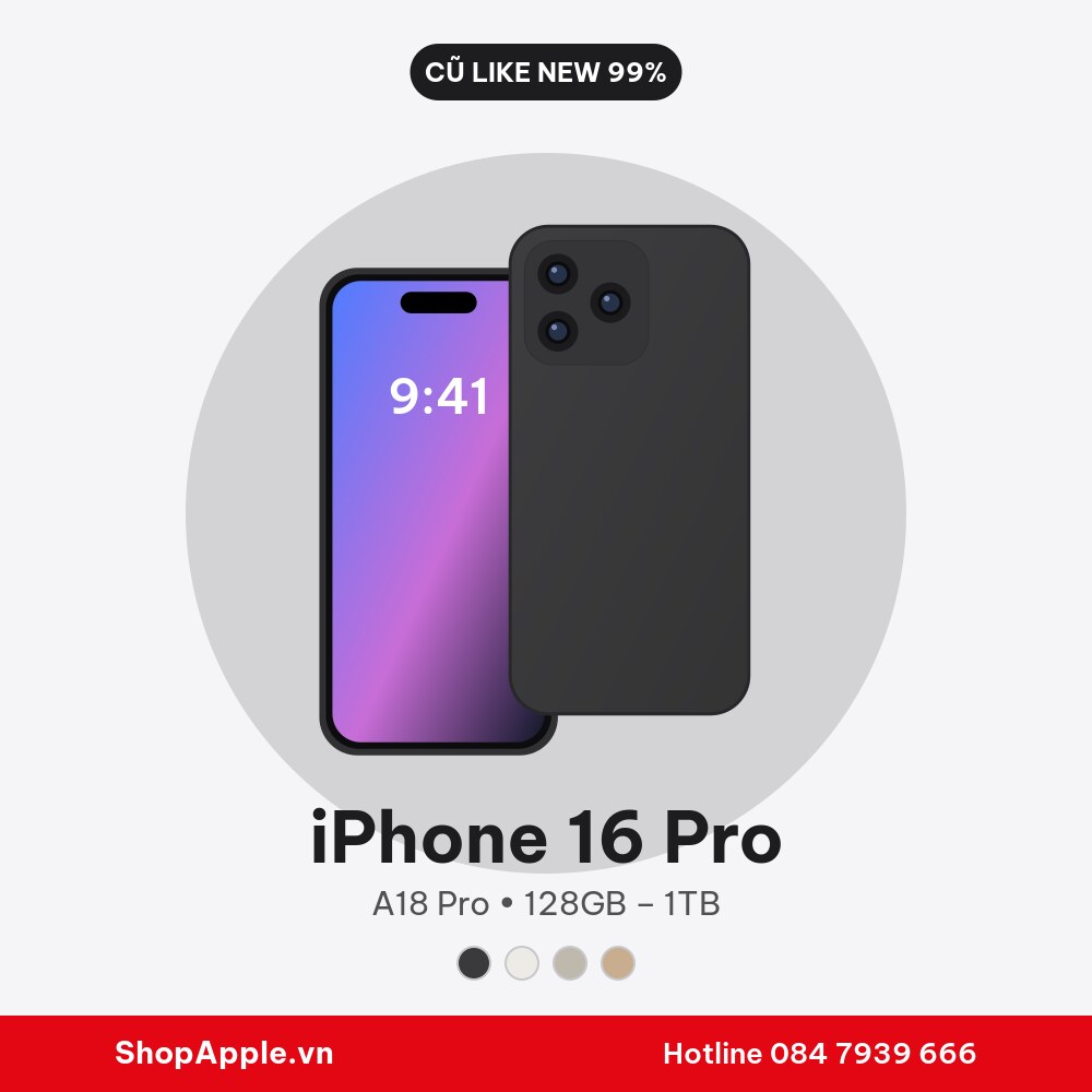 iPhone 16 Pro Cũ Like New 99%