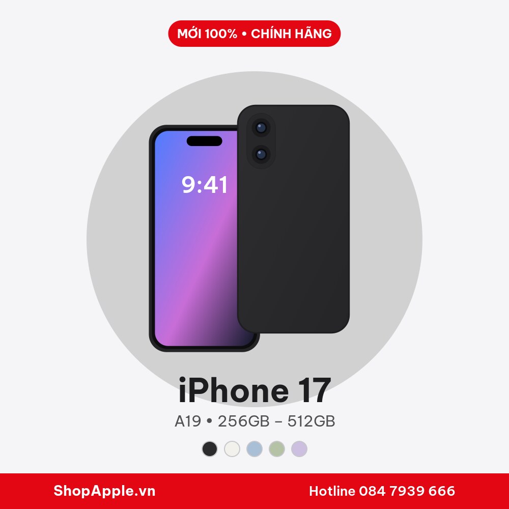 iPhone 17 VN/A Chính Hãng - New
