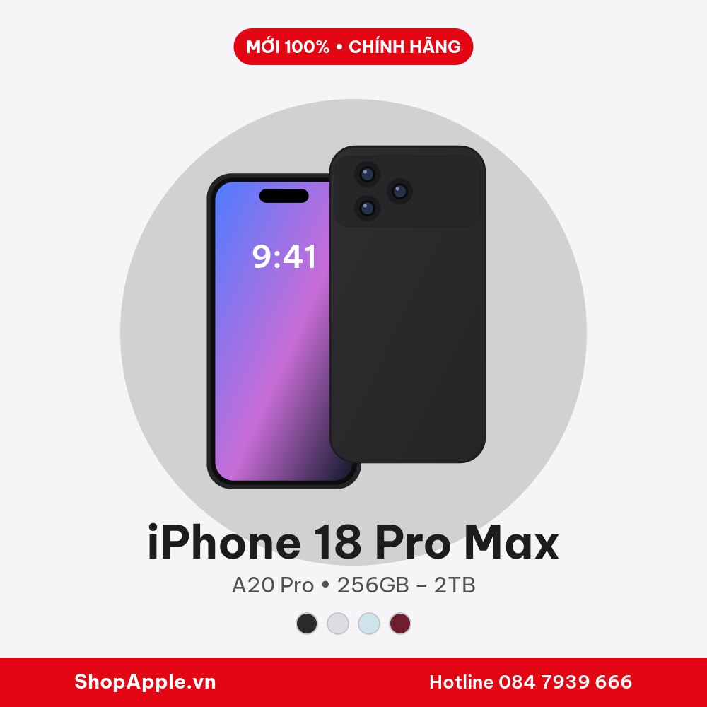 iPhone 18 Pro Max VN/A Chính Hãng - New
