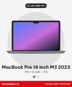 MacBook Pro 14 inch M3 2023 Cũ Like New 99%