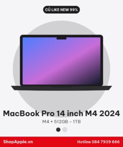 MacBook Pro 14 inch M4 2024 Cũ Like New 99%