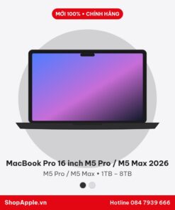 MacBook Pro 16 inch M5 Pro / M5 Max 2026 - New