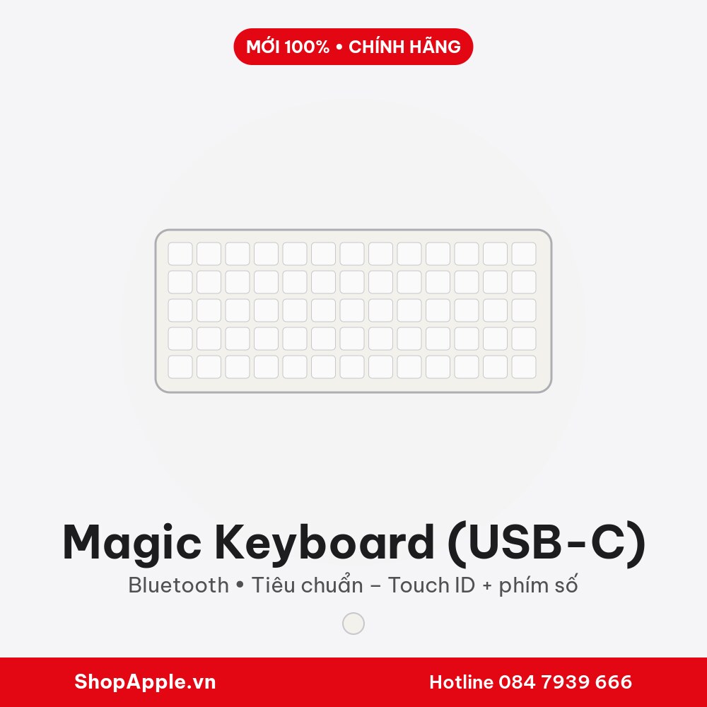 Magic Keyboard (USB-C) - Chính Hãng