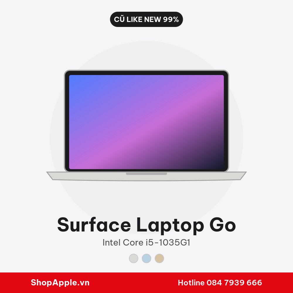 Surface Laptop Go Cũ Like New 99%