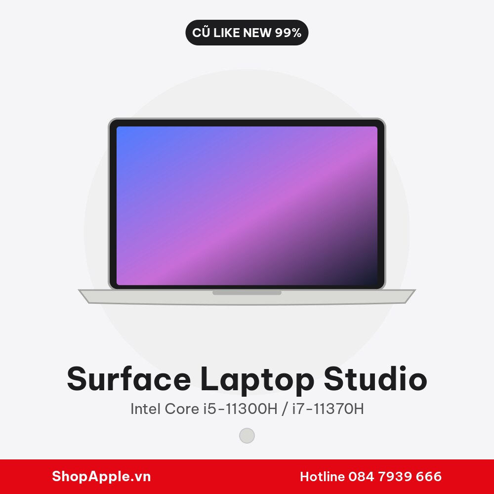 Surface Laptop Studio Cũ Like New 99%