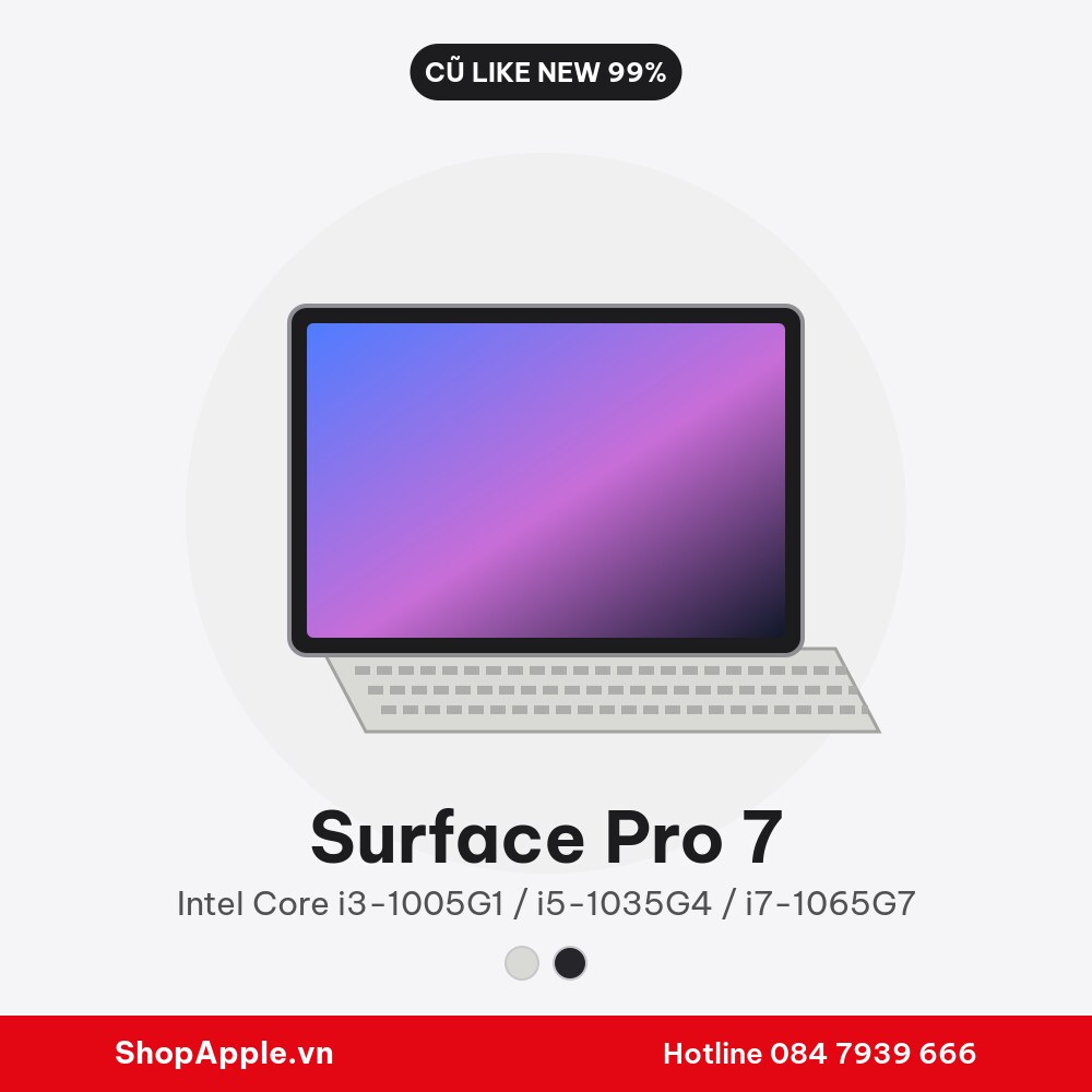 Surface Pro 7 Cũ Like New 99%