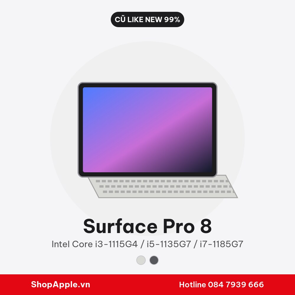 Surface Pro 8 Cũ Like New 99%