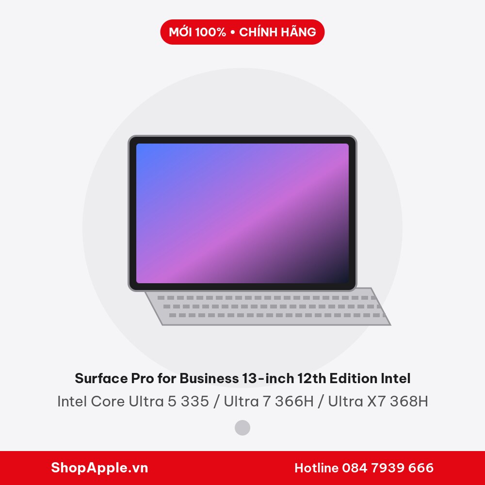 Surface Pro for Business 13-inch 12th Edition Intel - New