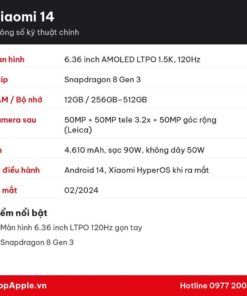 Thông số kỹ thuật Xiaomi 14